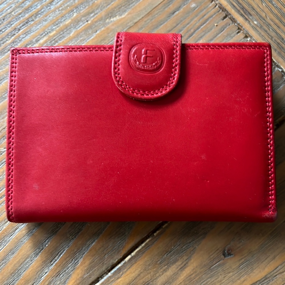 Red leather Wallet